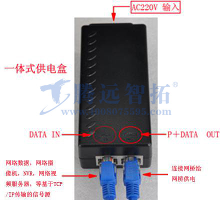 POE供电盒安装图示