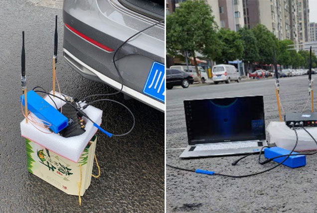 通宝TB222机载自组网设备成都1千米实地测试