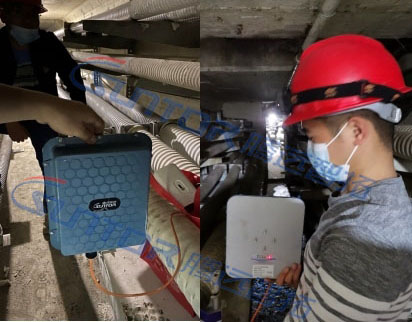 国网城市电缆隧道现场无线传输测试